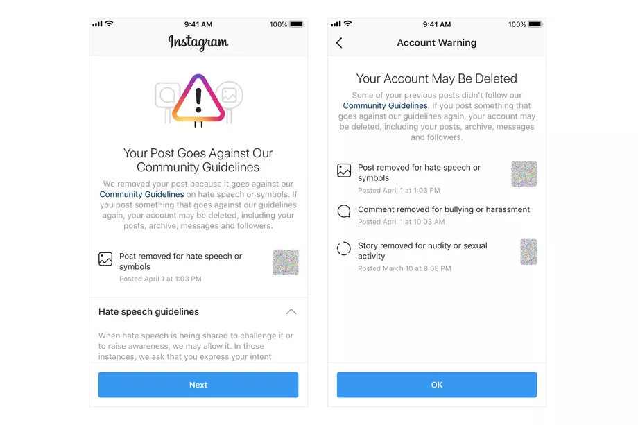 Instagram Banned Again Guidelines