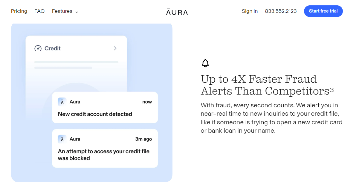Aura fast alerts