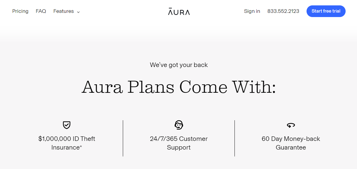 Aura identity theft insurance
