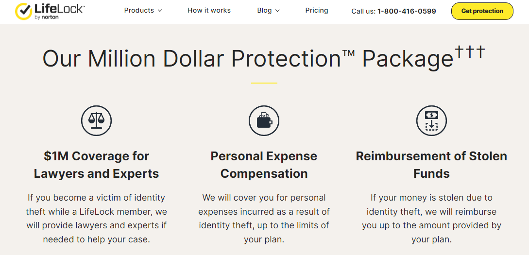 Lifelock million dollar protection package